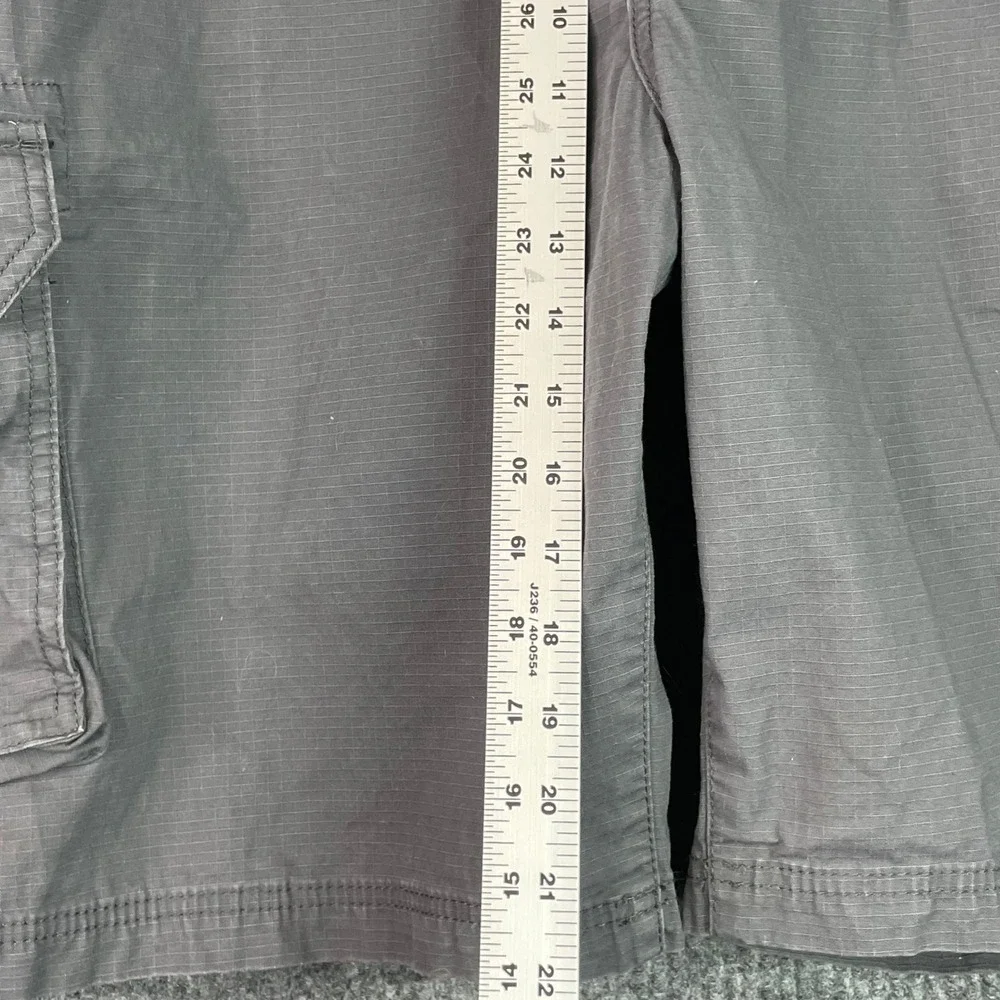 True Nation Cargo Shorts Mens 46 Gray Ripstop Stretch Utility Casual Pockets